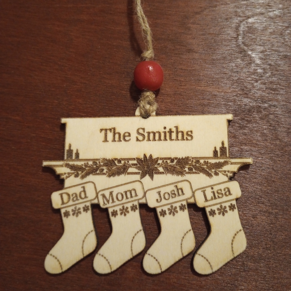 Personalized stocking ornaments 3-6 stockings